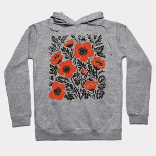 Lino Cut Flowers Hoodie